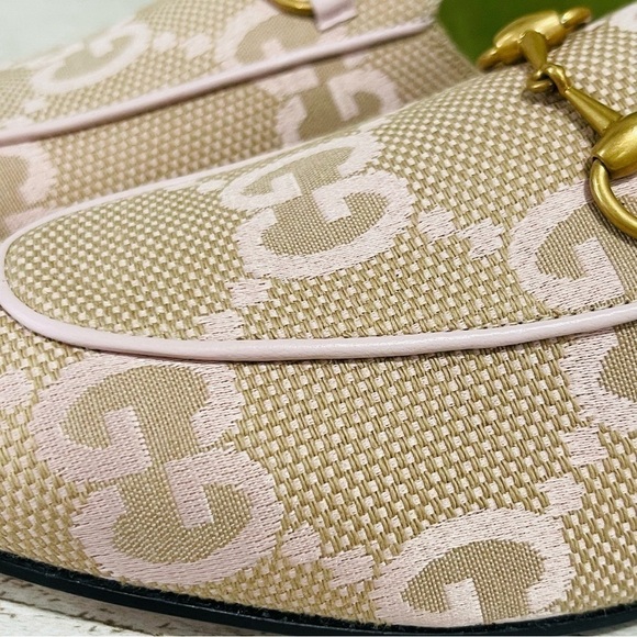 Gucci Jumbo GG Princetown Mules Slippers Perfect Pink Size 36 Canvas/Leather - Picture 13 of 16